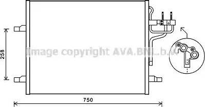 Ava Quality Cooling FD5483 - Kondensators, Gaisa kond. sistēma autodraugiem.lv