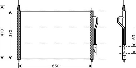 Ava Quality Cooling FD5268 - Kondensators, Gaisa kond. sistēma autodraugiem.lv