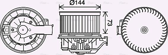 Ava Quality Cooling FD8632 - Salona ventilators autodraugiem.lv