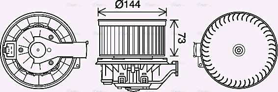 Ava Quality Cooling FD8629 - Salona ventilators autodraugiem.lv