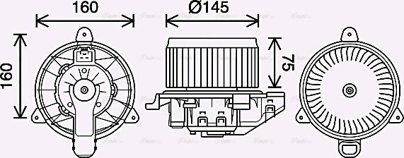 Ava Quality Cooling FD8626 - Salona ventilators autodraugiem.lv