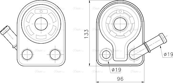 Ava Quality Cooling FD3701 - Eļļas radiators, Motoreļļa autodraugiem.lv