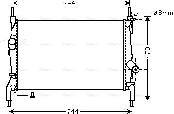 Ava Quality Cooling FD 2404 - Radiators, Motora dzesēšanas sistēma autodraugiem.lv