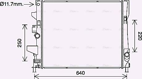 Ava Quality Cooling FD2644 - Radiators, Motora dzesēšanas sistēma autodraugiem.lv