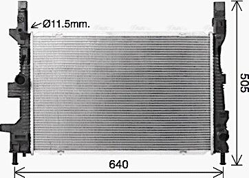 Ava Quality Cooling FD2665 - Radiators, Motora dzesēšanas sistēma autodraugiem.lv