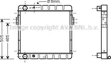 Ava Quality Cooling FD 2058 - Radiators, Motora dzesēšanas sistēma autodraugiem.lv