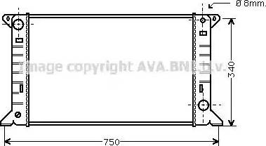 Ava Quality Cooling FDA2085 - Radiators, Motora dzesēšanas sistēma autodraugiem.lv