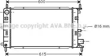 Ava Quality Cooling FDA2149 - Radiators, Motora dzesēšanas sistēma autodraugiem.lv