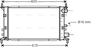 Ava Quality Cooling FD 2148 - Radiators, Motora dzesēšanas sistēma autodraugiem.lv