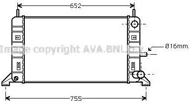 Ava Quality Cooling FD 2142 - Radiators, Motora dzesēšanas sistēma autodraugiem.lv