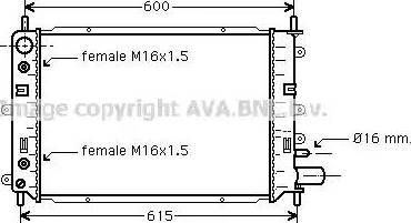 Ava Quality Cooling FD 2153 - Radiators, Motora dzesēšanas sistēma autodraugiem.lv