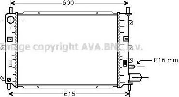 Ava Quality Cooling FDA2152 - Radiators, Motora dzesēšanas sistēma autodraugiem.lv