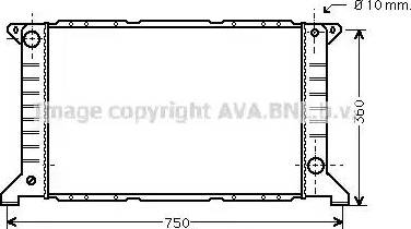 Ava Quality Cooling FDA2169 - Radiators, Motora dzesēšanas sistēma autodraugiem.lv