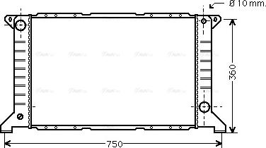 Ava Quality Cooling FD 2169 - Radiators, Motora dzesēšanas sistēma autodraugiem.lv