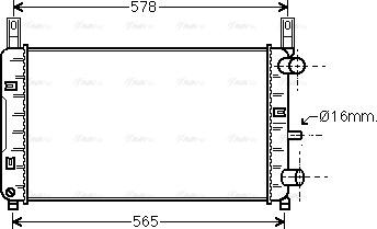 Ava Quality Cooling FD 2117 - Radiators, Motora dzesēšanas sistēma autodraugiem.lv
