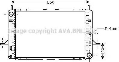 Ava Quality Cooling FD 2122 - Radiators, Motora dzesēšanas sistēma autodraugiem.lv