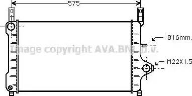 Ava Quality Cooling FD 2172 - Radiators, Motora dzesēšanas sistēma autodraugiem.lv