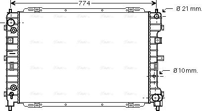 Ava Quality Cooling FD 2345 - Radiators, Motora dzesēšanas sistēma autodraugiem.lv