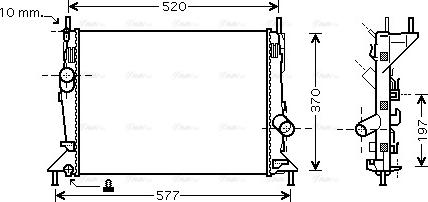 Ava Quality Cooling FD 2368 - Radiators, Motora dzesēšanas sistēma autodraugiem.lv