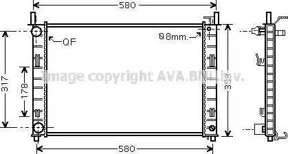 Ava Quality Cooling FD 2326 - Radiators, Motora dzesēšanas sistēma autodraugiem.lv