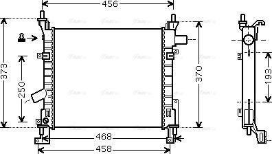 Ava Quality Cooling FD 2373 - Radiators, Motora dzesēšanas sistēma autodraugiem.lv