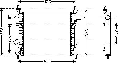 Ava Quality Cooling FD 2372 - Radiators, Motora dzesēšanas sistēma autodraugiem.lv