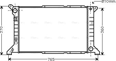 Ava Quality Cooling FD2204 - Radiators, Motora dzesēšanas sistēma autodraugiem.lv