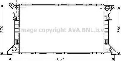 Ava Quality Cooling FD 2205 - Radiators, Motora dzesēšanas sistēma autodraugiem.lv