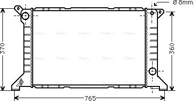 Ava Quality Cooling FD 2203 - Radiators, Motora dzesēšanas sistēma autodraugiem.lv