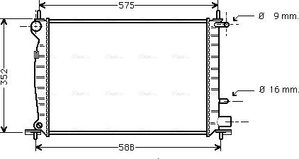 Ava Quality Cooling FD 2219 - Radiators, Motora dzesēšanas sistēma autodraugiem.lv