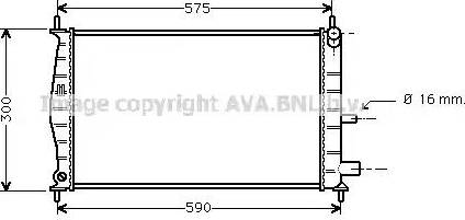 Ava Quality Cooling FD 2218 - Radiators, Motora dzesēšanas sistēma autodraugiem.lv