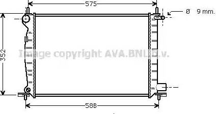 Ava Quality Cooling FD 2225 - Radiators, Motora dzesēšanas sistēma autodraugiem.lv