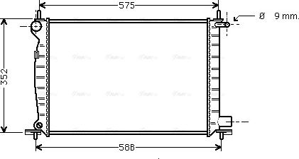 Ava Quality Cooling FDA2225 - Radiators, Motora dzesēšanas sistēma autodraugiem.lv