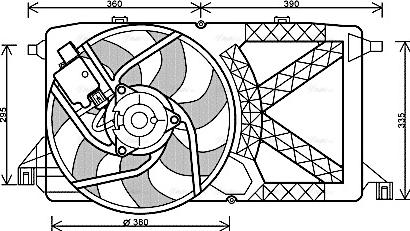 Ava Quality Cooling FD 7544 - Ventilators, Motora dzesēšanas sistēma autodraugiem.lv