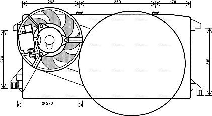 Ava Quality Cooling FD 7545 - Ventilators, Motora dzesēšanas sistēma autodraugiem.lv