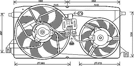 Ava Quality Cooling FD 7543 - Ventilators, Motora dzesēšanas sistēma autodraugiem.lv