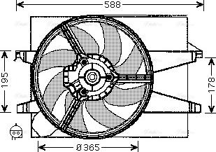 Ava Quality Cooling FD 7542 - Ventilators, Motora dzesēšanas sistēma autodraugiem.lv