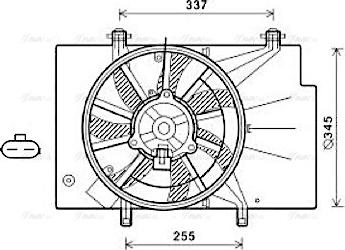 Ava Quality Cooling FD7559 - Ventilators, Motora dzesēšanas sistēma autodraugiem.lv