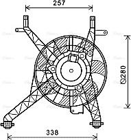 Ava Quality Cooling FD7558 - Ventilators, Motora dzesēšanas sistēma autodraugiem.lv