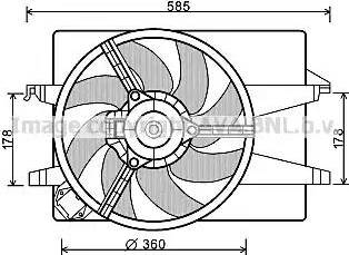 Ava Quality Cooling FD 7552 - Ventilators, Motora dzesēšanas sistēma autodraugiem.lv