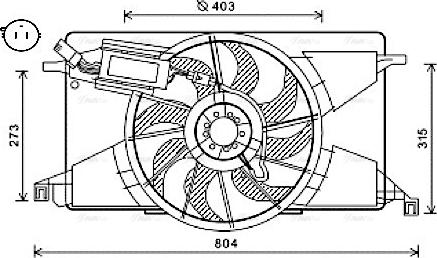 Ava Quality Cooling FD7565 - Ventilators, Motora dzesēšanas sistēma autodraugiem.lv