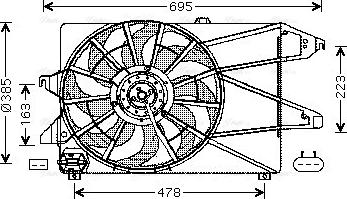 Ava Quality Cooling FD 7504 - Ventilators, Motora dzesēšanas sistēma autodraugiem.lv