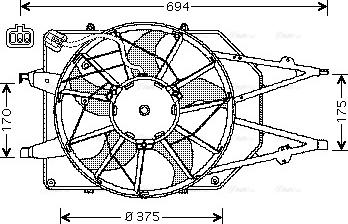 Ava Quality Cooling FD 7508 - Ventilators, Motora dzesēšanas sistēma autodraugiem.lv