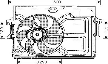 Ava Quality Cooling FD 7519 - Ventilators, Motora dzesēšanas sistēma autodraugiem.lv