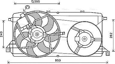 Ava Quality Cooling FD7580 - Ventilators, Motora dzesēšanas sistēma autodraugiem.lv