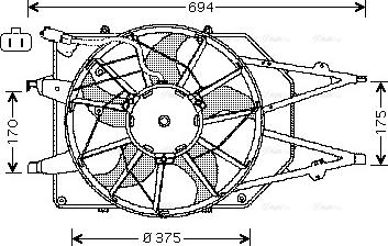 Ava Quality Cooling FD 7532 - Ventilators, Motora dzesēšanas sistēma autodraugiem.lv