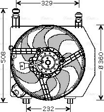 Ava Quality Cooling FD 7526 - Ventilators, Motora dzesēšanas sistēma autodraugiem.lv