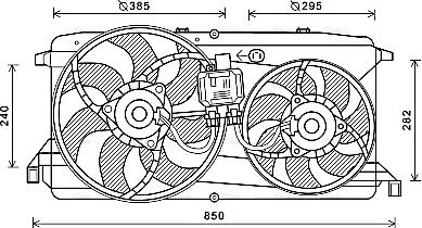 Ava Quality Cooling FD7579 - Ventilators, Motora dzesēšanas sistēma autodraugiem.lv