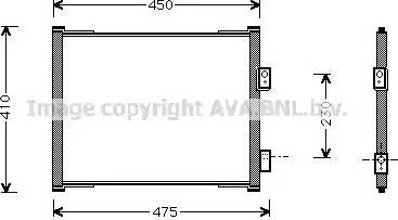 Ava Quality Cooling FDA5262 - Kondensators, Gaisa kond. sistēma autodraugiem.lv