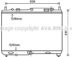 Ava Quality Cooling FDA2441 - Radiators, Motora dzesēšanas sistēma autodraugiem.lv